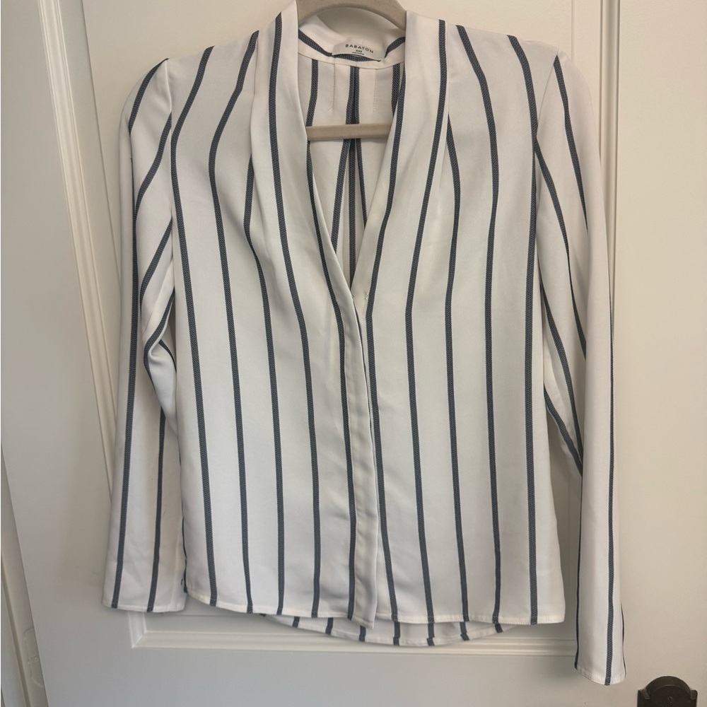 Aritzia Babaton striped Akira Top XXS